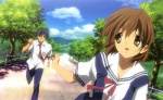 Rating: s Score: 8.83 Tags: furukawa nagisa, okazaki tomoya, seifuku brown hair