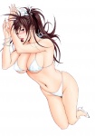 Rating: e Score: 9.71 Tags: ecchi, girl, big boobs, blush, long hair, brown hair, adult image, legs, cleavage, woman, g-taste, breast, midriff, navel, thighs