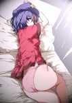 Rating: s Score: 10.00 Tags: ecchi, hot, cute, touhou, pantsu, girl, blue hair, hat, short hair, blue eyes, butt, legs, kawashiro nitori