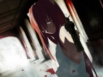 Rating: s Score: 9.41 Tags: guns, girl, blood, lucy, lucy / nyuu, red hair