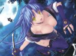 Rating: s Score: 9.86 Tags: ecchi, hot, cute, moon, girl, chains, night, big boobs, blue hair, knife, sky, weapon, long hair, ninja, blade, smile, legs, yellow eyes, gloves, stockings, thigh highs, cleavage, woman