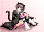 Rating: e Score: 9.83 Tags: cat girl, yuki nagato, catgirl, anime girl, short hair, socks, adult image