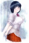 Rating: s Score: 9.20 Tags: short hair, wet clothes bra blue hair