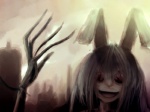Rating: s Score: 9.50 Tags: girl, demon, evil, red eyes, smile, bunny ears, reisen udongein inaba