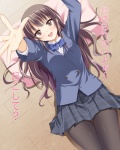 Rating: s Score: 9.77 Tags: cute, girl, school girl, uniform, long hair, brown hair, smile, skirt, legs, pantyhose