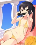 Rating: s Score: 9.89 Tags: ecchi, sexy, bikini, swimsuit, glasses, anime girl, long hair, black hair, k-on