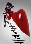 Rating: s Tags: black hair, blue eyes, girl, ryuuko matoi, senketsu, short hair, skirt, stockings, sword, weapon