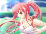Rating: s Score: 9.87 Tags: tennis, blush, pink hair, red hair, boobs, red eyes, ponytail, cleavage, breast, sport, tenis