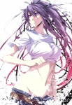 Rating: s Score: 9.55 Tags: sexy, violet hair, midriff, navel