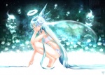 Rating: s Score: 9.33 Tags: angel, blue hair, long hair, bra, blue eyes, panties, nail polish, female