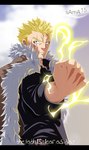 Score: 9 Tags: blonde hair,blue eyes,cloud (clouds),electricity,fairy tail,fist,fur,laxus dreyar,magic,male,sama15,scar,short hair,single,sky,tall image Score: 9 Tags: blonde hair,blue eyes,cloud (clouds),electricity,fairy tail,fist,fur,laxus dreyar,magic,male,sama15,scar,short hair,single,sky,tall image