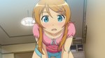  Tags: blonde hair,blue eyes,blush,game cg,girl,hairclip,kousaka kirino,long hair,looking at viewer,open mouth,ore no imouto ga konnani kawaii wake ga nai,shorts,wide image