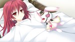  Tags: furuiro meikyuu rondo,game cg,girl,long hair,red eyes,red hair,stuffed animal,wide image