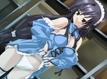  Score: 23 Tags: black hair,brown eyes,cafe aqua (game),game cg,girl,light erotic,maid,panties