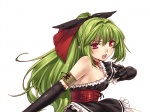  Tags:  green_hair lolita_fashion tagme white 