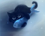  Score: 99 Tags:  animal apofiss cat fish original wallpaper 