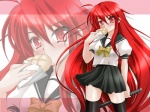  Tags:  long_hair meronpan red_eyes red_hair school_uniform serafuku shakugan_no_shana shana sword thighhighs wallpaper zoom_layer 