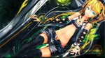 Score: 54 Tags: aqua eyes,armband,belt,bikini top,black thighhighs,blonde hair,blue eyes,breasts,cyberpunk,ecchi,fringe,girl,headphones,highres,light erotic,lips,long hair,looking at viewer,lying,midriff,navel,nil (artist),open shorts,original,pendant,short hair,shorts,short shorts,single,smile,thighhighs,wide image,yellow eyes