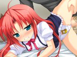  Score: 16 Tags: blue eyes,blush,censored,futaba channel 3 (game),game cg,girl,hard erotic,itsuki (futaba channel),loli,long hair,ninoko,panties,red hair,sex