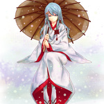  Score: 25 Tags: aqua eyes,aqua hair,girl,hatsune miku,long hair,single,snowflake (snowflakes),traditional clothes,twintails,umbrella,vocaloid,yuki miku