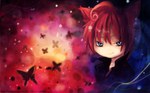  Score: 67 Tags:  animal_ears butterfly girl highres onineko original pink_hair 