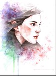  Score: 18 Tags: arwen undomiel,black hair,blue eyes,elf,girl,kleineherz,lips,long hair,lord of the rings,pointy ears,profile,signed,simple background,single,tall image