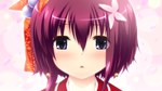  Tags:  black eyes game cg girl loli purple hair short hair Sukima Zakura to Uso no Machi (game) 