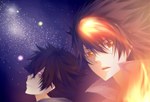  Score: 7 Tags:  brown hair choker enma kozato fire katekyou hitman reborn looking up male night night sky orange eyes raicy (pixiv) red hair sawada tsunayoshi short hair star (stars) 
