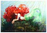  Score: 72 Tags: algae,ariel,crossed arms,frame,girl,hair over eyes,long hair,loonaki,lying,mermaid,orange hair,red hair,solo,sunlight,the little mermaid,underwater