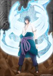  Tags: black hair,blood,light,magic,male,naruto,red eyes,sharingan,short hair,slipknot31,solo,tall image,uchiha sasuke