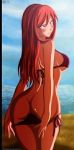  Score: 89 Tags: ass,beach,bikini,blush,cloud (clouds),erotic,erza scarlet,fairy tail,girl,long hair,looking back,red eyes,red hair,ricardo9tomate,sand,sea,single,sky,tall image