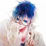  Score: 27 Tags: blue eyes,blue hair,daiviad,glasses,headphones,highres,kaito,looking at viewer,male,necktie,open collar,short hair,sweater,vocaloid,white,(wire) wires