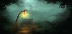  Score: 81 Tags:  fireflies landscape lantern night original pier pixelatedkiwi_(artist) water 