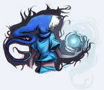  Score: 9 Tags: aura,from behind,hair over eyes,homestuck,hood,john egbert,looking back,male,short hair,smile,solo,white,white hair,zerotation