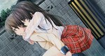  Score: 45 Tags: black hair,bra,brown eyes,couple,game cg,girl,highres,ichinose rukina,light erotic,long hair,love of renai koutei of love!,oozora itsuki,rain,school uniform,skirt,transparent clothing,underwear,wet clothes,wide image