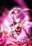  Score: 18 Tags:  checkered_background eyes girl gohitsuki_(artist) hairband highres komeiji_satori pink_eyes purple_hair short_hair touhou 