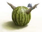  Score: 32 Tags:  food fruit horns ibuki_suika pun realistic touhou wamtail watermelon 