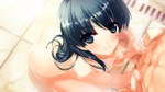  Score: 16 Tags:  black_hair blue_eyes blush censored erotic game_cg girl hasekura_airi long_hair nude penis ushinawareta_mirai_wo_motomete widescreen 