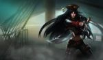  Score: 15 Tags: aqua eyes,armor,black hair,blue eyes,dagger,eyepatch,girl,katarina (league of legends),knife,league of legends (game),long hair,midriff,navel,pirate,pirate hat,ship,single,standing,sword,wide image