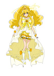  Score: 9 Tags: blonde hair,cure peace,dress,girl,kise yayoi,long hair,nukosann,precure,simple background,single,smile precure!,tall image,white,yellow eyes