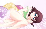  Score: 27 Tags: baka to test to shoukanjuu,blue eyes,blush,brown hair,highres,kinoshita hideyoshi,light erotic,lying,male,panties,pillow,short hair,solo,trap