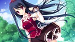 Tags: black hair,game cg,girl,long hair,red eyes,school uniform,smile,strawberry nauts,yatsuka itsuki Tags: black hair,game cg,girl,long hair,red eyes,school uniform,smile,strawberry nauts,yatsuka itsuki