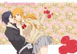  Score: 7 Tags: belt,black hair,bleach,bow,flower (flowers),genderswap,girl,kimono,kuchiki rukia,kurosaki ichigo,long hair,male,orange eyes,orange hair,petals,rose (roses),school uniform,shirt,short hair,skirt,sweater