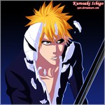  Score: 9 Tags: bleach,blue,debris,inscription,katana,kimono,kurosaki ichigo,male,mask,orange eyes,orange hair,portrait,short hair,solo,weapon,xset