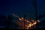  Score: 81 Tags: cloud (clouds),kibunya 39,landscape,night,no people,original,power lines,sky,sunset,(wire) wires