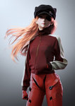  Score: 9 Tags: 3d,blue eyes,cap,eyepatch,girl,hand in pocket,highres,ikedan,jacket,long hair,looking at viewer,neon genesis evangelion,orange hair,plugsuit,single,soryu asuka langley,sports jacket,tall image