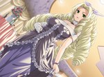  Tags:  blonde_hair dress game_cg girl green_eyes yakin_byoutou 