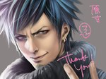  Score: 27 Tags: beard,blue hair,face,grey eyes,looking at viewer,male,mocchiri oyaji,one piece,portrait,realistic,short hair,simple background,single,smile,smirk,spiky hair,trafalgar law