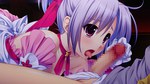  Tags: bare shoulders,blush,censored,dress,game cg,girl,hair up,hard erotic,highres,kusui riko,loli,open mouth,penis,red eyes,saeki hokuto,silver hair,& - sora no mukou de sakimasu you ni,wide image