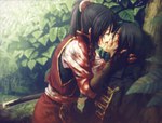  Score: 106 Tags: belt,black hair,blood,chizuru yukimura,couple,death,eyes closed,girl,hair ornament,hakuouki shinsengumi kitan,highres,hijikata toshizou,japanese clothes,katana,kimono,kiss,long hair,male,ponytail,sword,warrior,weapon,yone kazuki